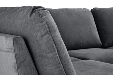 Trend Lyx 4-sits Vänstervänd U-formad Soffa med Divan och Schäslong i Tyg - Mörkgrå - Möbler - Soffa - U-soffa