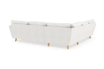 Trend Lyx 6-sits Vändbar L-formad Hörnsoffa i Bouclé - Vit - Möbler - Soffa - Hörnsoffa