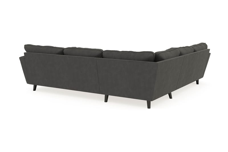 Trend Lyx 6-sits Vändbar L-formad Hörnsoffa i Manchester - Mörkgrå - Möbler - Soffa - Hörnsoffa