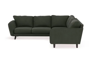 Trend Lyx 6-sits Vändbar L-formad Hörnsoffa i Manchester - Mörkgrön - Möbler - Soffa - Hörnsoffa