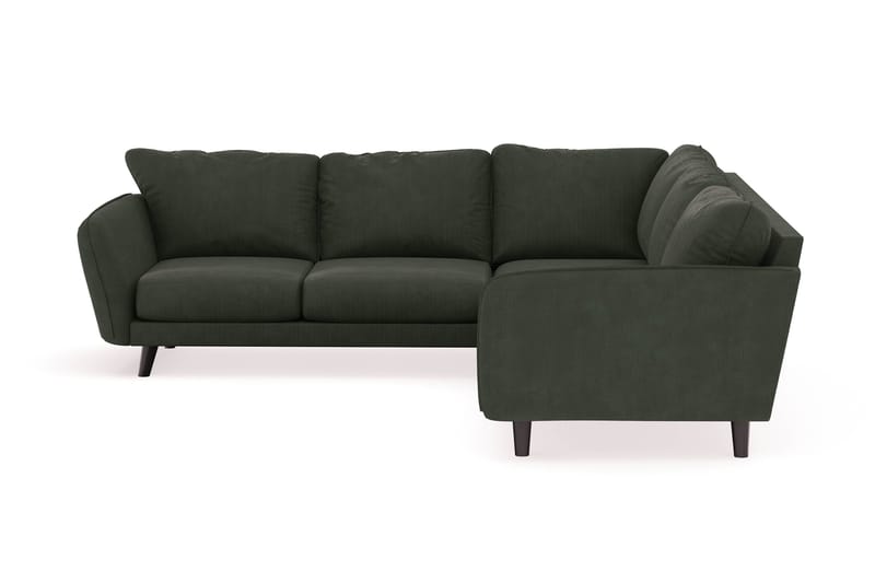 Trend Lyx 6-sits Vändbar L-formad Hörnsoffa i Manchester - Mörkgrön - Möbler - Soffa - Hörnsoffa