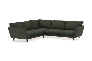 Trend Lyx 6-sits Vändbar L-formad Hörnsoffa i Manchester - Mörkgrön - Möbler - Soffa - Hörnsoffa