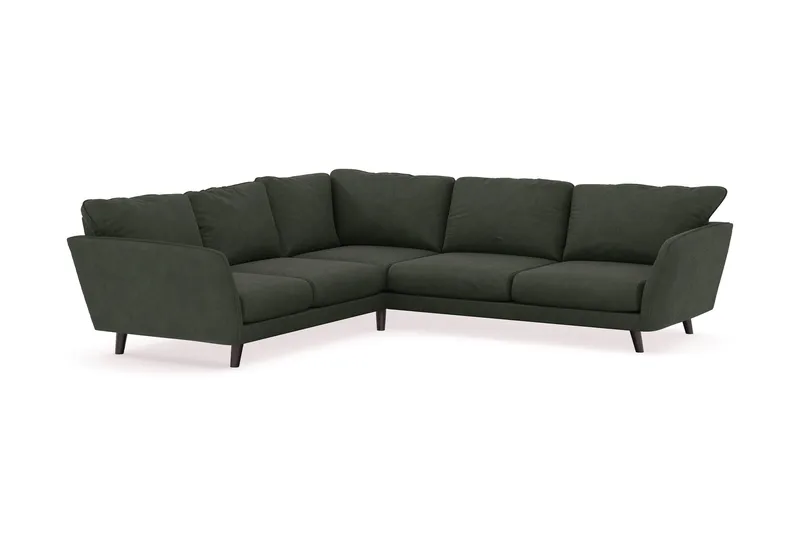 Trend Lyx 6-sits Vändbar L-formad Hörnsoffa i Manchester - Mörkgrön - Möbler - Soffa - Hörnsoffa