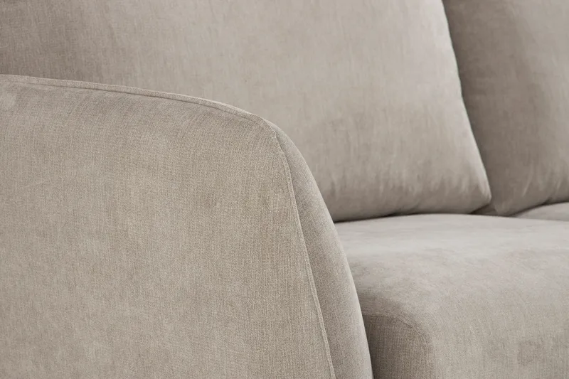 Trend Lyx 6-sits Vändbar L-formad Hörnsoffa i Tyg - Beige - Möbler - Soffa - Hörnsoffa