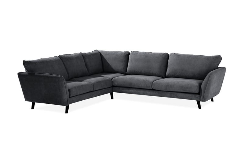 Trend Lyx 6-sits Vändbar L-formad Hörnsoffa i Tyg, Grå