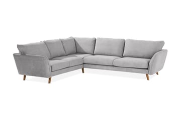Trend Lyx 6-sits Vändbar L-formad Hörnsoffa i Tyg - Grå - Möbler - Soffa - Hörnsoffa