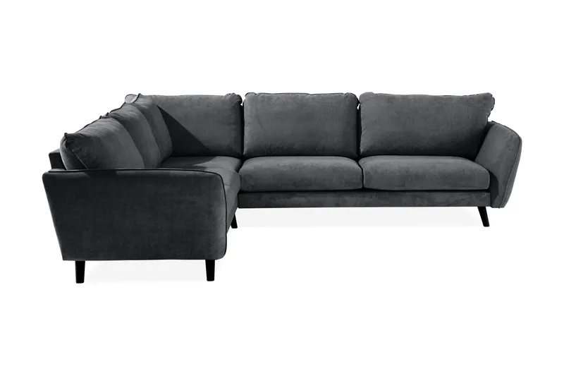 Trend Lyx 6-sits Vändbar L-formad Hörnsoffa i Tyg - Grå - Möbler - Soffa - Hörnsoffa