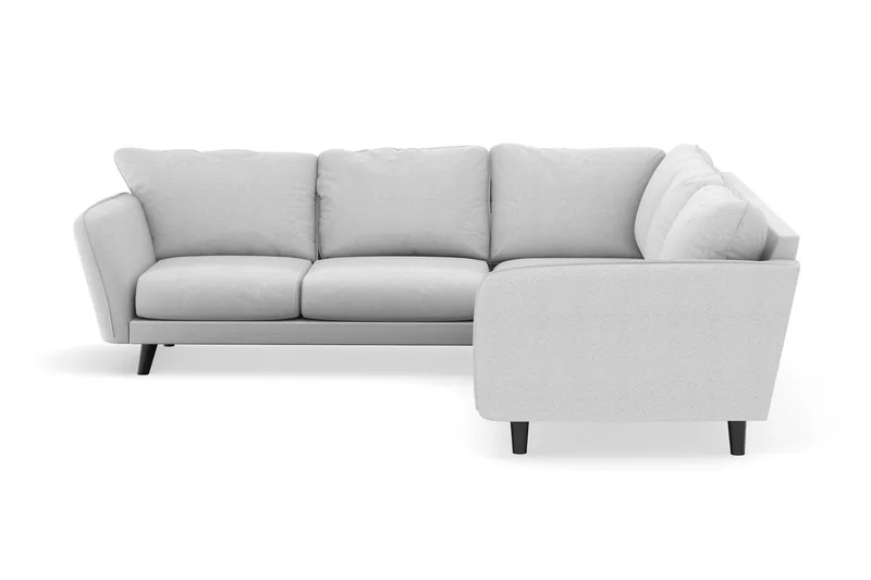 Trend Lyx 6-sits Vändbar L-formad Hörnsoffa i Tyg - Ljusgrå - Möbler - Soffa - Hörnsoffa