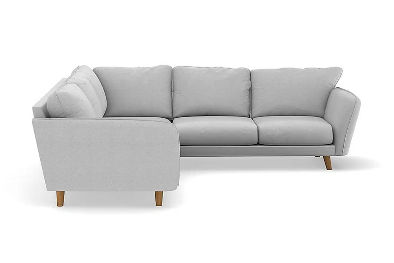 Trend Lyx 6-sits Vändbar L-formad Hörnsoffa i Tyg - Ljusgrå - Möbler - Soffa - Hörnsoffa