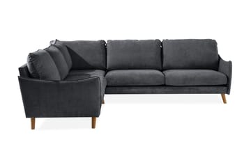 Trend Lyx Hörnsoffa Vändbar - Mörkgrå/Ek - Möbler - Soffa - Hörnsoffa