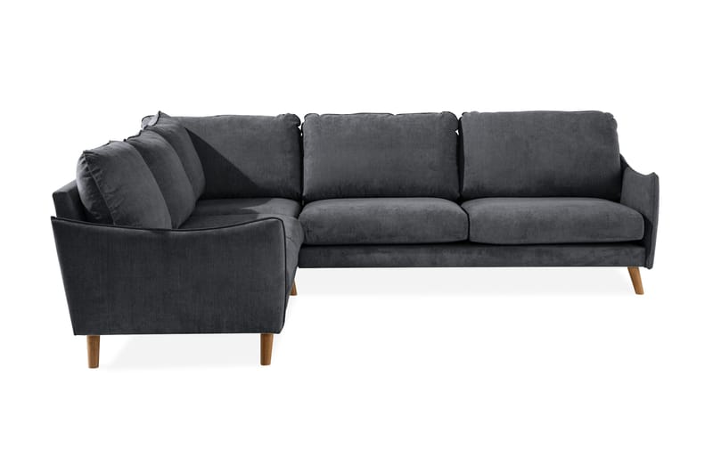 Trend Lyx Hörnsoffa Vändbar - Mörkgrå/Ek - Möbler - Soffa - Hörnsoffa
