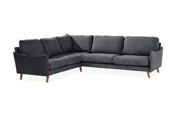 Trend Lyx Hörnsoffa Vändbar - Mörkgrå/Ek - Möbler - Soffa - Hörnsoffa