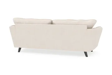 Trend Lyx Retro Soffa 194 cm i Tyg med Sluttande Ben - Benvit - Möbler - Soffa - 3 sits soffa