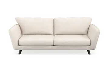 Trend Lyx Retro Soffa 194 cm i Tyg med Sluttande Ben - Benvit - Möbler - Soffa - 3 sits soffa