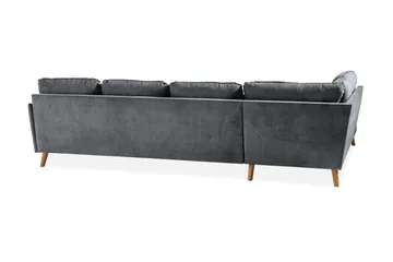 Trend Lyx U-soffa med Divan Höger - Mörkgrå/Ek - Möbler - Soffa - U-soffa