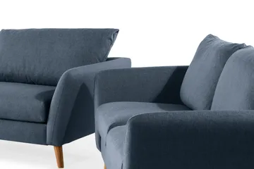 Trend Soffgrupp 3-sits + 2-sits Tygsoffa - Blå - Möbler - Soffa - Soffgrupp