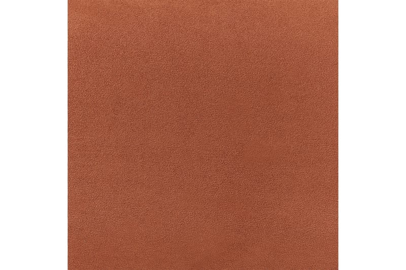 Tuka 2-sits Soffa i Sammet med Metallben - Orange|Svart - Möbler - Soffa - Sammetssoffa