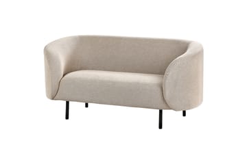 Tuka 2-sits Soffa i Tyg med Metallben - Beige|Grå|Svart - Möbler - Soffa - 2 sits soffa
