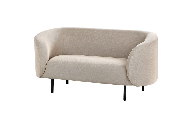 Tuka 2-sits Soffa i Tyg med Metallben - Beige|Grå|Svart - Möbler - Soffa - 2 sits soffa