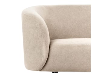 Tuka 2-sits Soffa i Tyg med Metallben - Beige|Grå|Svart - Möbler - Soffa - 2 sits soffa
