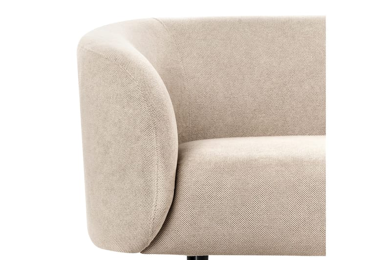 Tuka 2-sits Soffa i Tyg med Metallben - Beige|Grå|Svart - Möbler - Soffa - 2 sits soffa