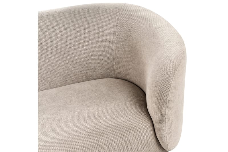 Tuka 2-sits Soffa i Tyg med Metallben - Beige|Grå|Svart - Möbler - Soffa - 2 sits soffa