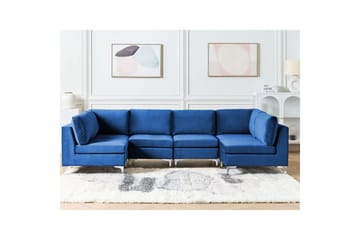 U-formad soffa Evja Blå - Blå - Möbler - Soffa - Soffgrupp