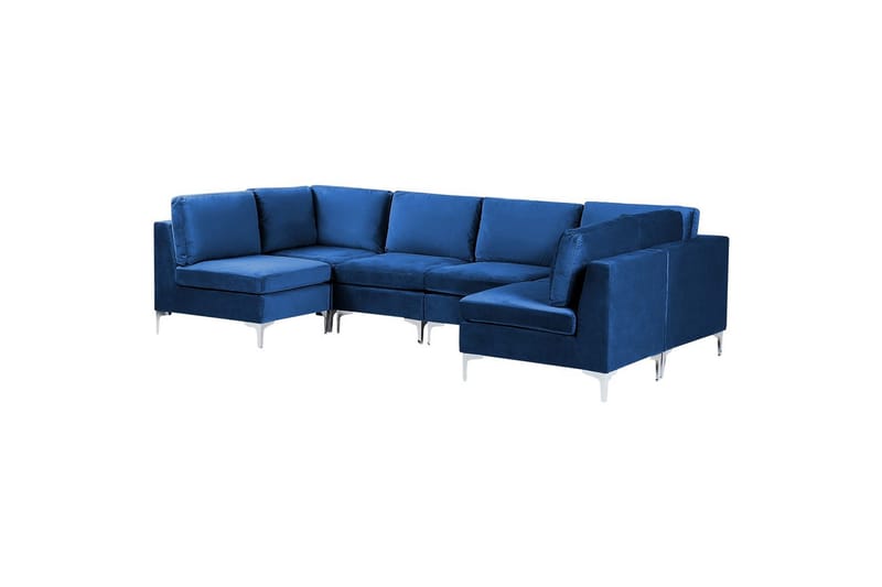 U-formad soffa Evja Blå - Blå - Möbler - Soffa - Soffgrupp