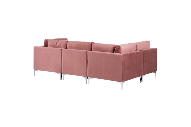 U-formad soffa Evja Rosa - Rosa - Möbler - Soffa - Soffgrupp