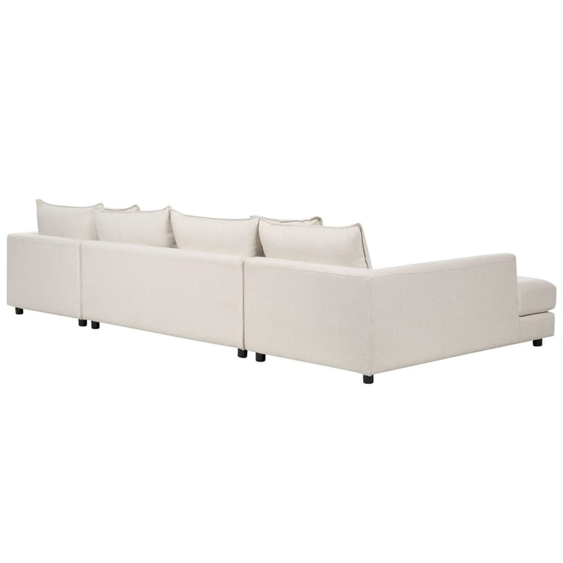 U-formad soffa Lilviken - Ljusbeige, svart - Möbler - Soffa - U-soffa