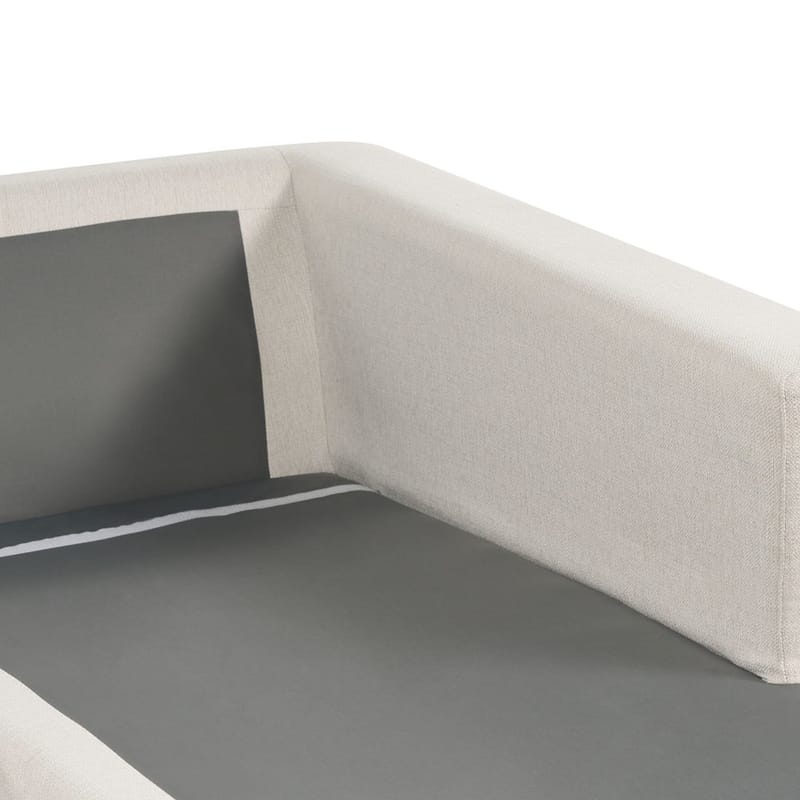 U-formad soffa Lilviken - Ljusbeige, svart - Möbler - Soffa - U-soffa