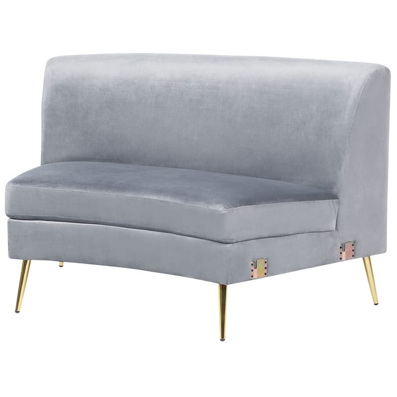 U-formad soffa Moss - Grå, guld - Möbler - Soffa - Hörnsoffa