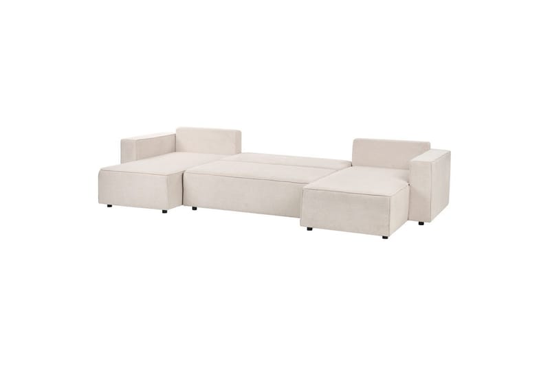 U-formad soffa Vatne Beige/svart - Beige/svart - Möbler - Soffa - Soffgrupp