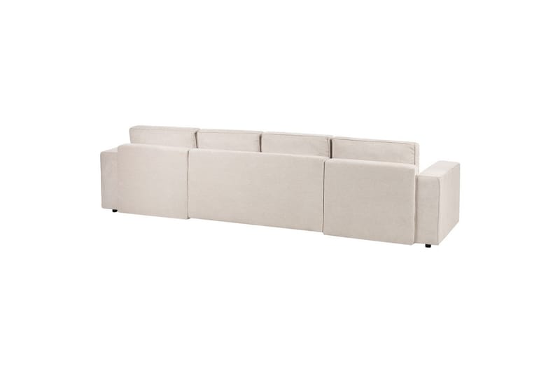 U-formad soffa Vatne Beige/svart - Beige/svart - Möbler - Soffa - Soffgrupp