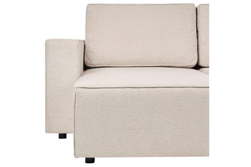 U-formad soffa Vatne Beige/svart - Beige/svart - Möbler - Soffa - Soffgrupp