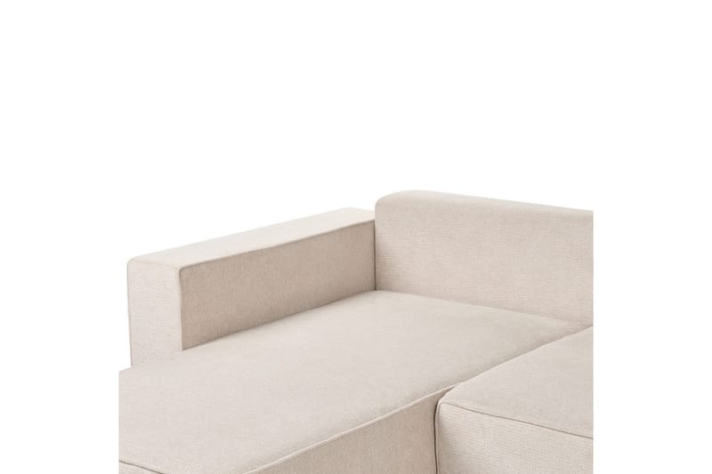 U-formad soffa Vatne Beige/svart - Beige/svart - Möbler - Soffa - Soffgrupp