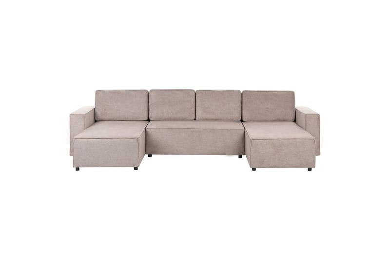 U-formad soffa Vatne Brun/Svart - Brun/Svart - Möbler - Soffa - Soffgrupp