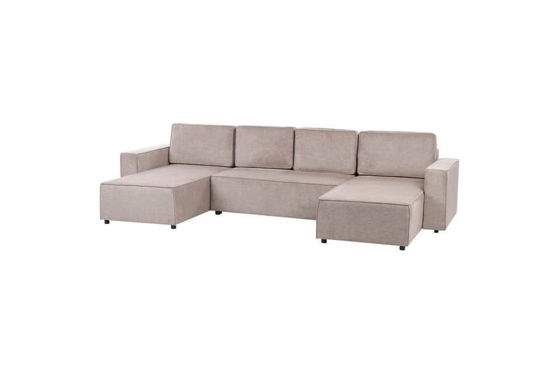 U-formad soffa Vatne Brun/Svart - Brun/Svart - Möbler - Soffa - Soffgrupp