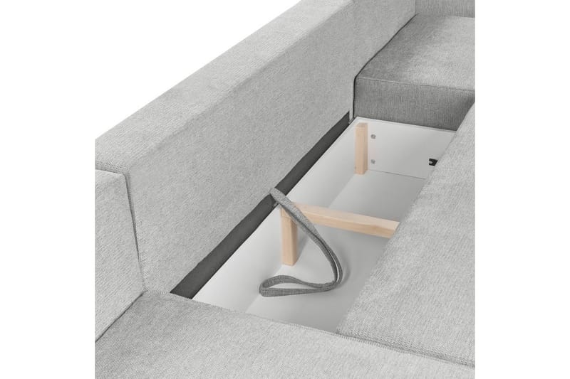 U-formad soffa Vatne Grå/svart - Grå/svart - Möbler - Soffa - Soffgrupp