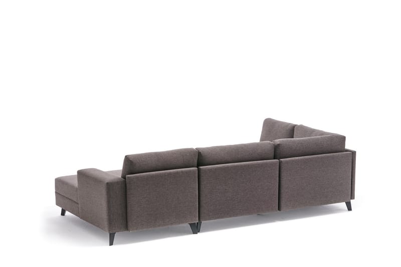 Belena U-soffa med Schäslong Vänster - Brun/Svart - Möbler - Soffa - U-soffa