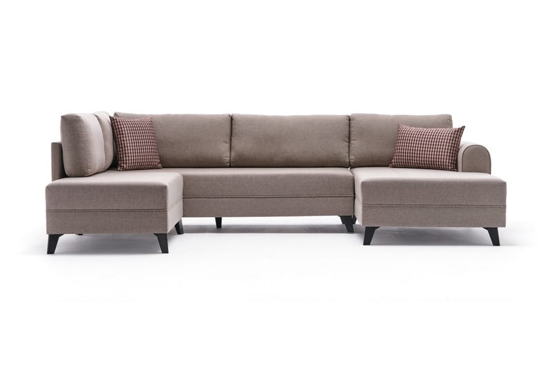 Belena U-soffa med Schäslong Vänster - Krämvit/Svart - Möbler - Soffa - U-soffa