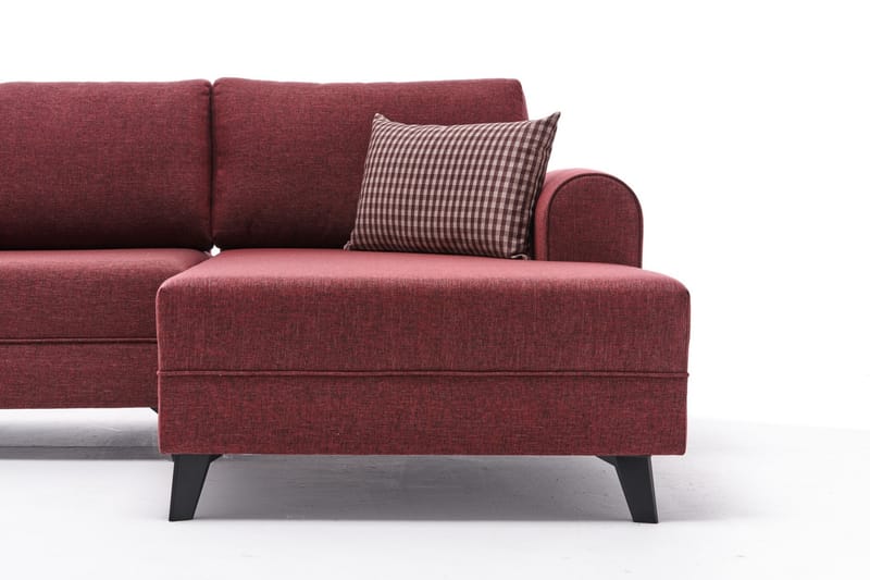 Belena U-soffa med Schäslong Vänster - Röd/Svart - Möbler - Soffa - U-soffa