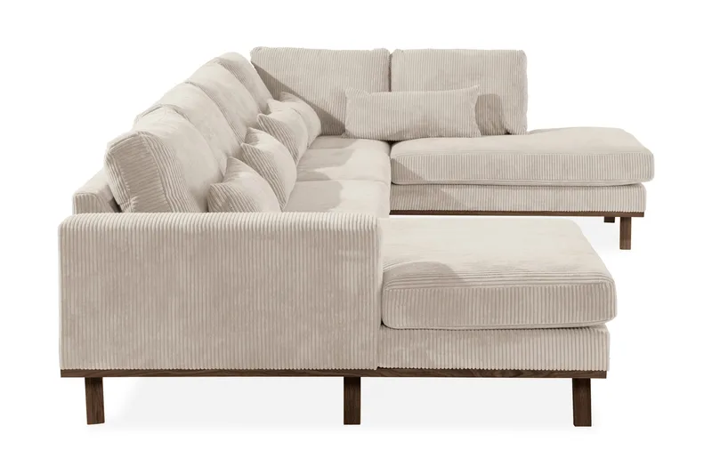 Copenhagen 5-sits Högervänd U-formad Large Soffa med Divan och Schäslong i Manchester - Beige - Möbler - Soffa - U-soffa