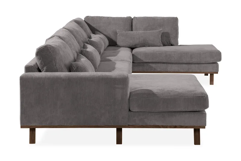 Copenhagen 5-sits Högervänd U-formad Large Soffa med Divan och Schäslong i Manchester - Mörkgrå - Möbler - Soffa - U-soffa