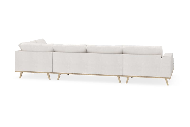Copenhagen 5-sits Högervänd U-formad Soffa med Divan och Schäslong i Bouclé - Vit - Möbler - Soffa - U-soffa