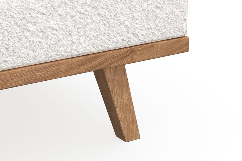 Copenhagen 5-sits Högervänd U-formad Soffa med Divan och Schäslong i Bouclé - Vit - Möbler - Soffa - U-soffa