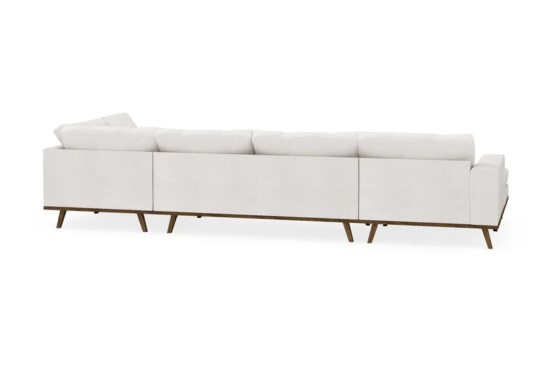 Copenhagen 5-sits Högervänd U-formad Soffa med Divan och Schäslong i Bouclé - Vit - Möbler - Soffa - U-soffa