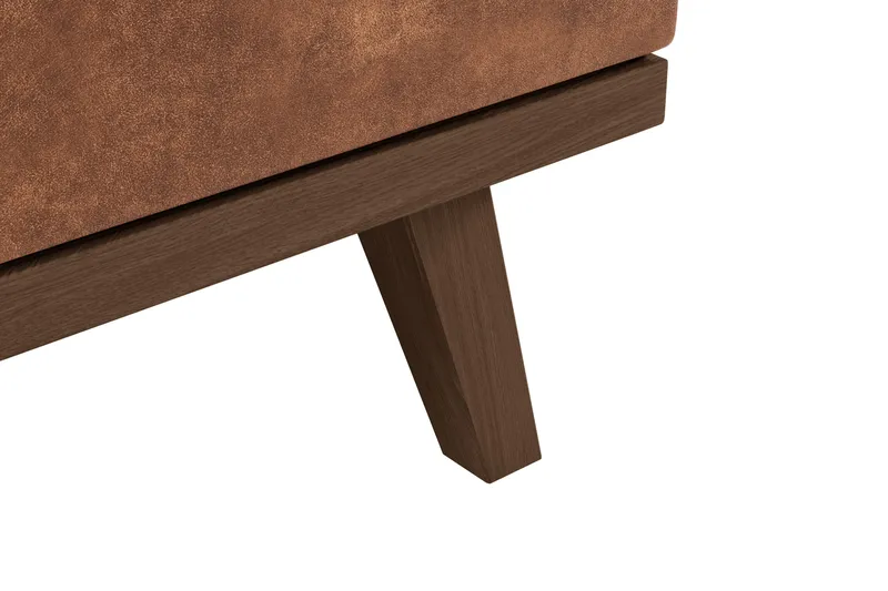 Copenhagen 5-sits Högervänd U-formad Soffa med Divan och Schäslong i Konstläder - Brun - Möbler - Soffa - U-soffa