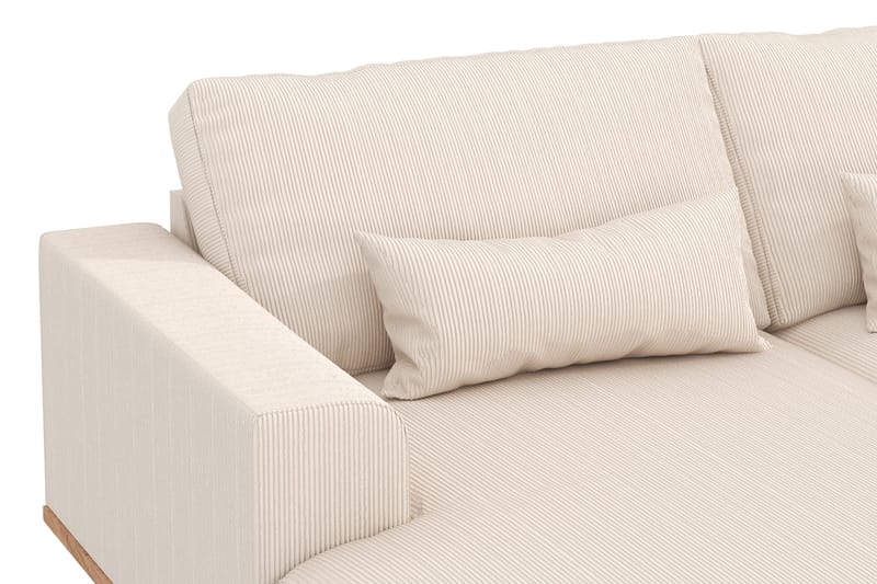 Copenhagen 5-sits Högervänd U-formad Soffa med Divan och Schäslong i Manchester - Beige - Möbler - Soffa - U-soffa