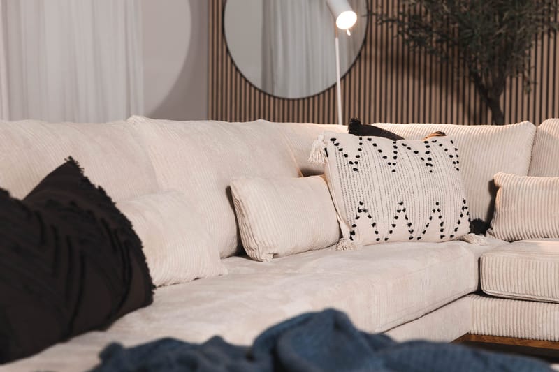 Copenhagen 5-sits Högervänd U-formad Soffa med Divan och Schäslong i Manchester - Beige - Möbler - Soffa - U-soffa